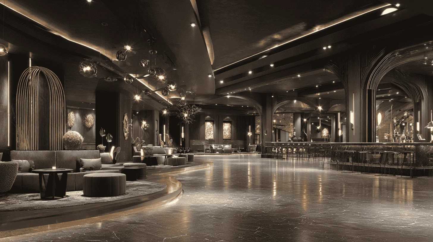 Eleganckie wnętrze Casino Royale